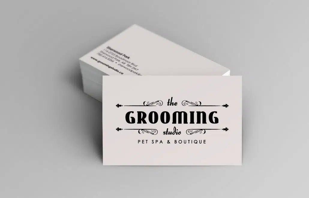 Edmonton Graphic Design | The Grooming Studio Business Card