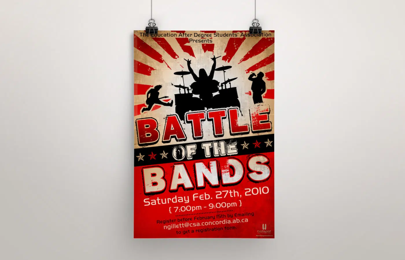 Edmonton Graphic Design | Battle of the Bands Poster