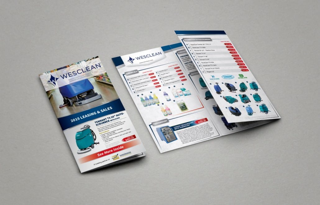 Edmonton Graphic Design | Weslease Partner Brochure Wesclean