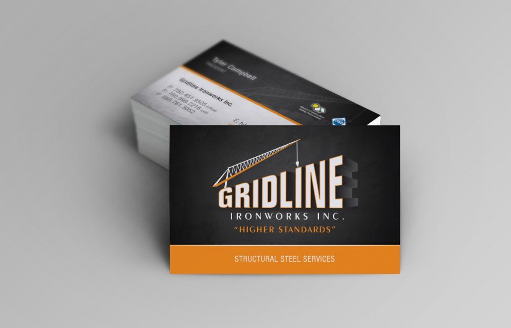Edmonton Graphic Design | Gridline Ironworks Business Card