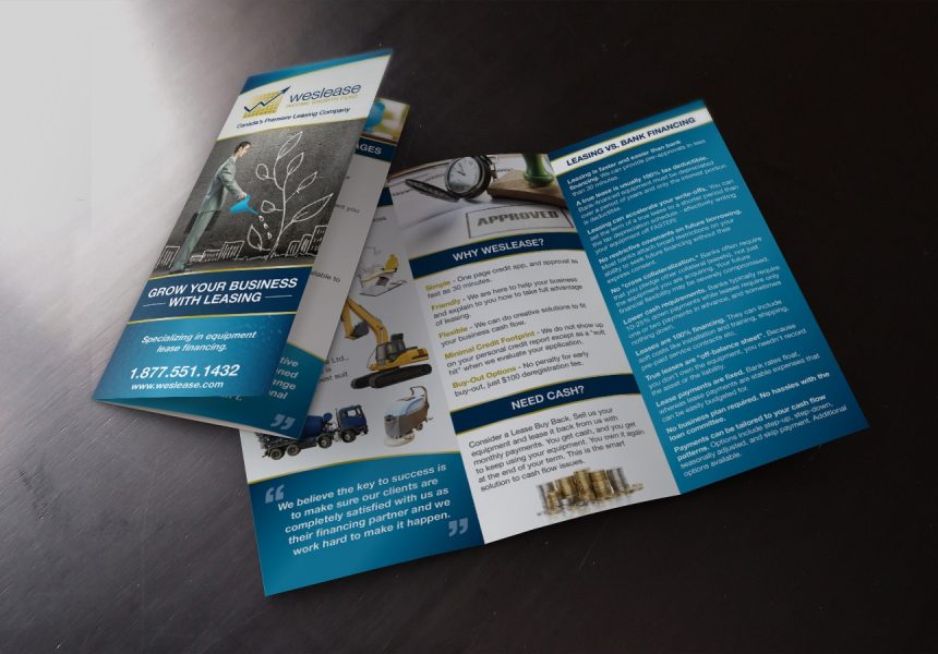 Edmonton Graphic Design | Weslease Income Growth Fund Brochure