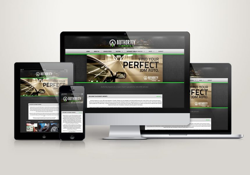 Edmonton Website Design | Authority Imports Website
