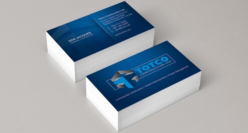 Edmonton Graphic Design | Totco Construction Business Card