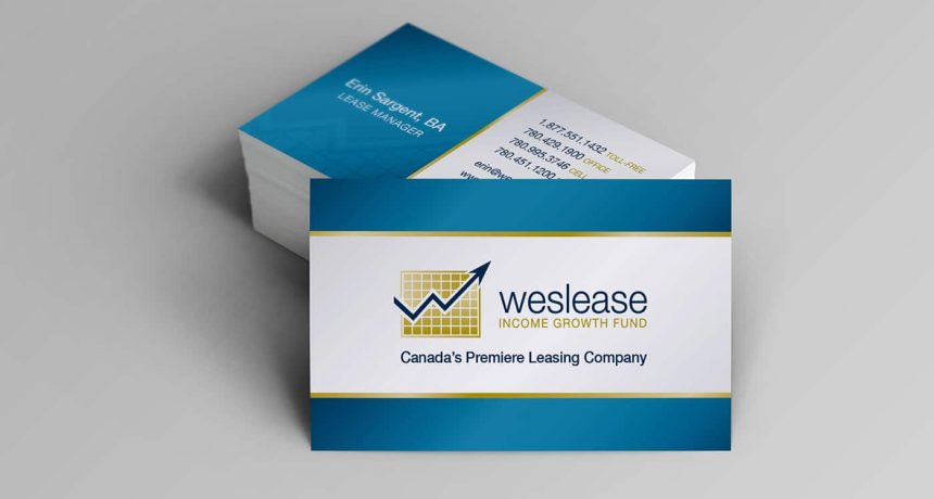 Edmonton Graphic Design | Weslease Income Growth Fund Business Card