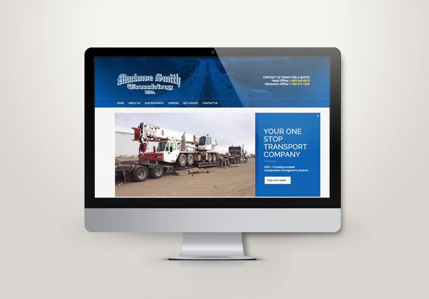 Edmonton Website Design | Marlowe Smith Trucking Website