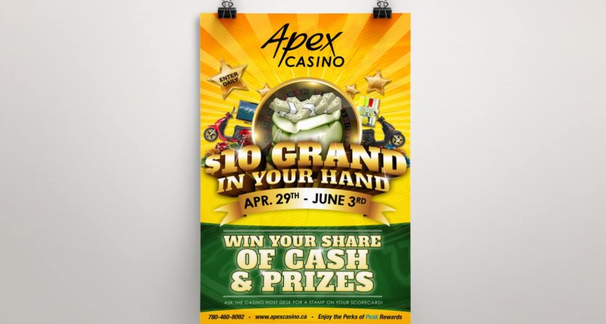 Edmonton Graphic Design | Apex Casino 10 Grand Poster