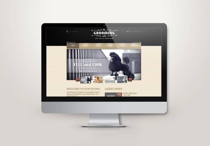 Edmonton Website Design | The Grooming Studio Website