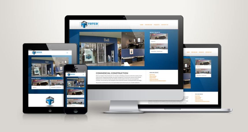 Edmonton Website Design | Totco Construction Website